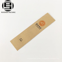 Offset printing food grade coated kraft paper toothbrush bedding bag for hotel